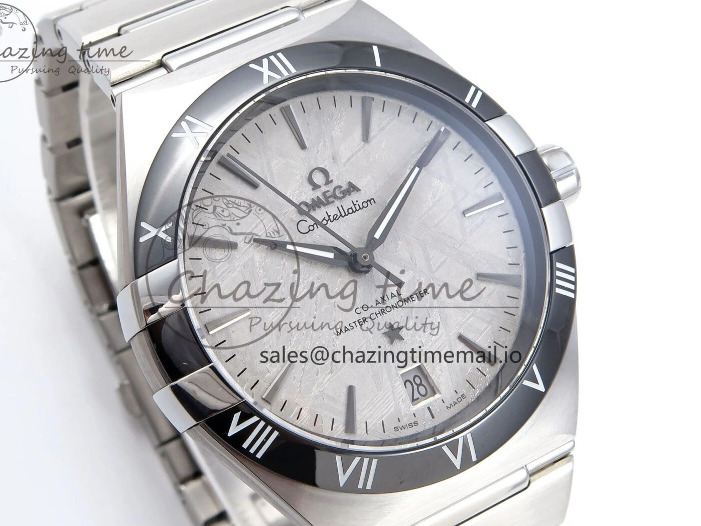 0224 Constellation 41mm SS ASWF 1:1 Best Edition Gray Dial on SS Bracelet A Breathable 7696